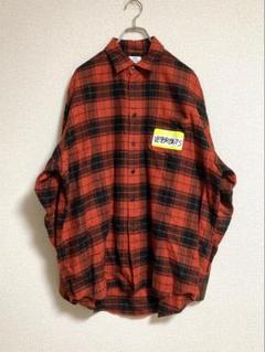 vetements ヴェトモン my name is シャツ　レッド