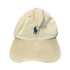 ボロ Ralph Lauren ポロラルフローレン キャップ ベージュ 刺繍