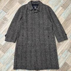 美品⭐︎大きいサイズバーバリーロンドンツイードコート黒白ロゴ