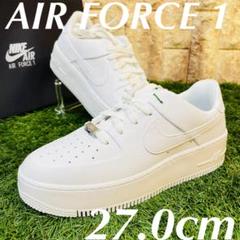 ナイキ エアフォース1 セージ トリプルホワイトNIKE AF1 LOW 白
