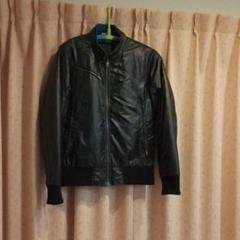 美品 プーマ ライダースジャケット ヴィンテージ加工 カウレザー ネイビー XL hutaba-yu_xl0105094808