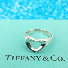 【極美品】ティファニー　オープンハートリング　10号　シルバー925 Tiffany & Co. - ティファニー 925 オープンハート リング/10号