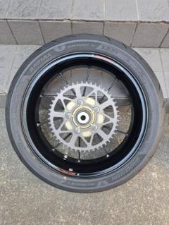 美品】ZX-4R イグザクトアルミ鍛造ホイール前後S23タイヤ付き