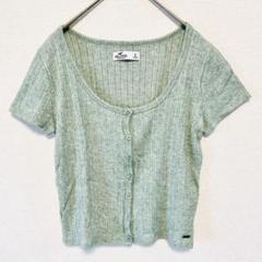 爽やかグリーン✨　HOLLISTER 半袖ニット Sサイズ　肌触り◎【880】