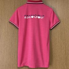 超美品♡ 23区 ゴルフ レディース 半袖 ポロシャツ ピンク シンプル Ⅰ