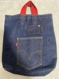 ７０Ｓ　リーバイス　BIGＥ　ビンテージ　デニムバッグ 濃紺　レア 濃紺！60〜70s Levi's Big E デニムトートバッグ - メルカリ