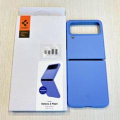 ❣️未使用品❣️Galaxy Z Flip4 ケース ブルー ワイヤレス充電