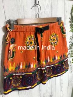 エスニック ビンテージ ショートパンツ インド製 総柄