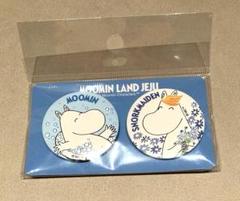 ムーミンランド　韓国　済州　チェジュ　缶バッジ2個　ムーミン