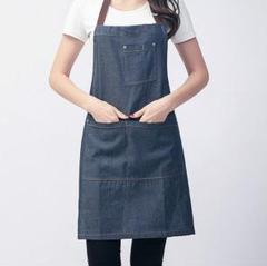 再入荷! デニムエプロン 4ポケット ワンサイズ