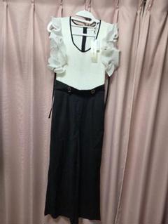 ROYAL PARTY ラッフルスリーブダイヤネックオールインワンのサムネイル