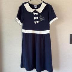 axesfemmekids アクシーズファムキッズ 半袖ワンピース 150 刺繍