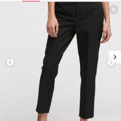 UNIQLO ユニクロ ストレッチクロップドパンツ ブラック S w58