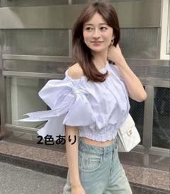 【Bibiy】ビビィ　 新品未使用♡SARAH RIBBON TOP♡ ベージュ Bibiy】ビビィ SARAH RIBBON TOP ベージュ