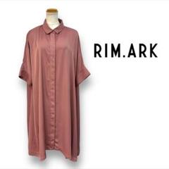 RIM.ARKリムアーク シャツ ワンピース FREE ポリエステル 半袖 無地