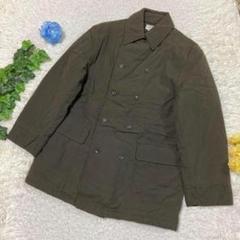 美品　カルバンクラインジーンズ　中綿ジャケット　グリーン　ナイロン　Lサイズ