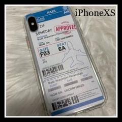 iPhoneXS スマホケース 航空券 搭乗券 iPhoneケース 海外旅行