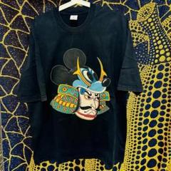 日本画 個性的 メンズ リプリント Tシャツ 新品 ウォッシュ加工