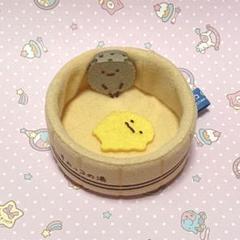 桶 ほこり たぴおか 湯ごもり すみっコぐらし てのりぬいぐるみ すみっコの湯