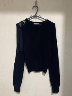 美品✨HELMUT LANG ニット 変形 アシンメトリー 黒 S Helmut Lang Protection Asymmetric Top | Saks Fifth Avenue