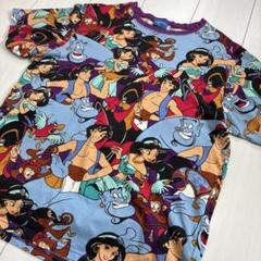 レギュラー古着！TOKYO Disney RESORT アラジン 総柄 Tシャツ