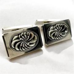 ジョージジェンセン　シルバー　カフス　59A　レア　フローラル