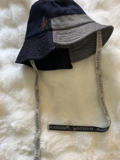 jw anderson バケハ バケット ハット 黒 付属品付 ロゴ JW ANDERSON - ASYMMETRIC BUCKET HAT / アシンメトリー