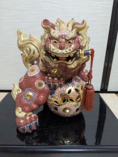 九谷焼清香作球乗り獅子美品、値下げしました最終値下げ - メルカリ
