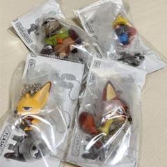 ズートピア　フィギュアマスコット　4種　ニック　フィニックス　フラッシュ　ガチャ