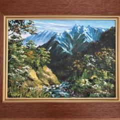 泉羽鶴美 油絵　南アルプス 百問洞と聖岳 F4 日本画 泉羽鶴美 油絵 南アルプス 百問洞と聖岳 F4 日本画 - メルカリ