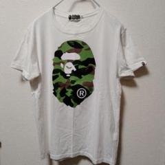 名作 A Bathing Ape エイプ ビッグ フェイス カモ Tシャツ Lのサムネイル