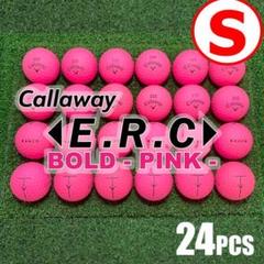 【S106】キャロウェイ ERC BOLD ピンク ロストボール 24球