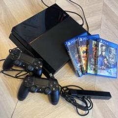 SONY PS4本体 コントローラー2個 ゲームソフト付きのサムネイル
