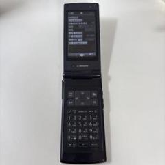 動作品　ガラケー　ドコモ　F-02B ネイビー　折り畳み　携帯　充電器