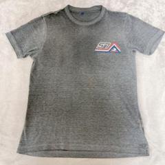 ロゴ入り グレー Tシャツ Mサイズ