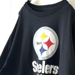 NFL スティーラーズ フットボール Tシャツ XL ブラック 黒 古着