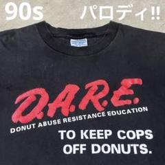 人気新品 USA製 90s L パロディD.A.R.E. メルカリ - ビンテージTシャツ DONUTS ミュージシャン