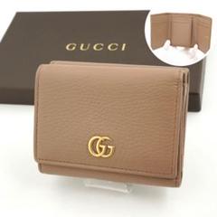 ✨未使用展示品✨　GUCCI ミニ財布　マーモン　エンボスロゴ　三つ折り　GG