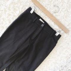 ビースリー ストレッチパンツ 黒 クロップド丈 シンプル ベーシック 綺麗め