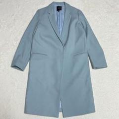 セオリー Theory　ロングチェスターコート　ウール　スカイブルー　S セオリー Theory ロングチェスターコート ウール スカイブルー S