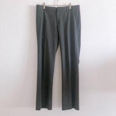 ユニクロ　UNIQLO スラックス　グレー　オフィス　ストレッチパンツ　4680