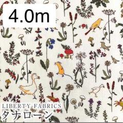 4.0m リバティ　生地　セオ　ネオン　オレンジネオン　動物