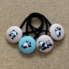 くるみボタンのヘアゴム 938