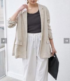 新品未使用スピックアンドスパン⭐️25SS完売品リネンエアリージャケット 40 Spick & Span - 美品✨Spick and Span 2025SS リネンエアリー