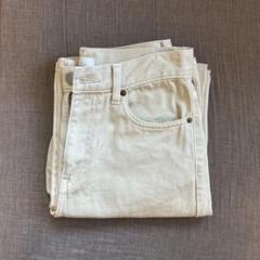 ユニクロ ワイドストレートジーンズ 31 BEIGE 23