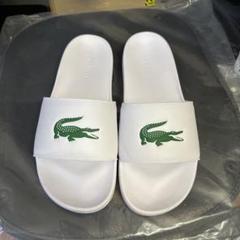 LACOSTE クロコダイルロゴ サンダル 39 Lacoste クロコダイル ロゴ サンダル us10 ホワイト - メルカリ