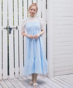 最終価格】Areeam チュールフリルティアードキャミワンピース