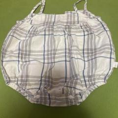 Tête à Tête チェック柄ロンパース 80