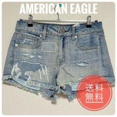 【アメリカンイーグル】ダメージショートパンツ　レディース