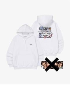 LESSERAFIM fearnada ペンミグッズ　フーディ　パーカー　M LESSERAFIM fearnada ペンミグッズ フーディ パーカー M